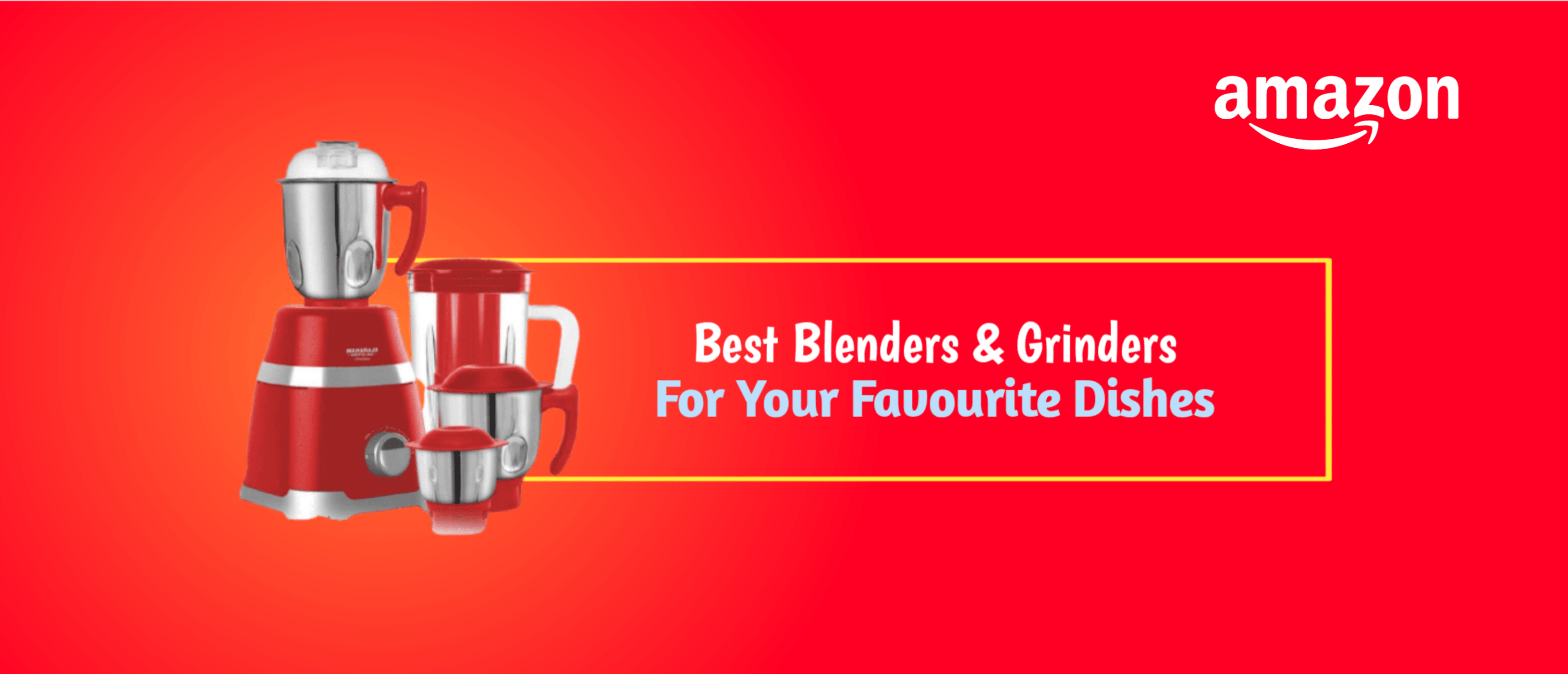 Get huge discounts on kitchen appliances and home decors on Amazon, Amazon's Great Indian festival.
                                Blenders, Mixture, Dishes